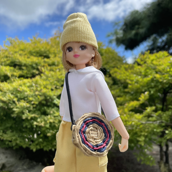 LB2401リカちゃん ブライス カゴバッグ カゴショルダーバッグ