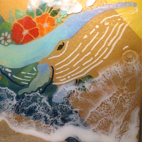 クジラ レジンアート 海アート インテリア アート 絵画 OneOcean