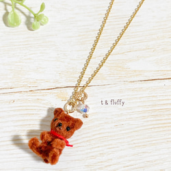 【LB掲載】限定TEDDY◆PDPAOLA くまさんチャームネックレス◆ LB掲載】限定◇PDPAOLA 恐竜モチーフ ネックレスチャーム◇G