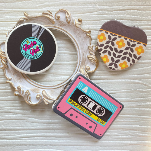 レトロ コンパクトミラー Palettecat ORIGINAL その他雑貨 ali*boku