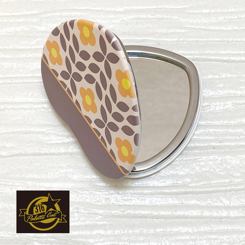 [ハンドメイド　ミラー] レトロ コンパクトミラー Palettecat ORIGINAL その他雑貨 ali*boku