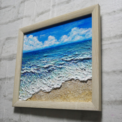 油絵 絵画 【海辺の砂浜】 油絵 絵画 【海辺の砂浜】 美術品・アンティーク・コレクション