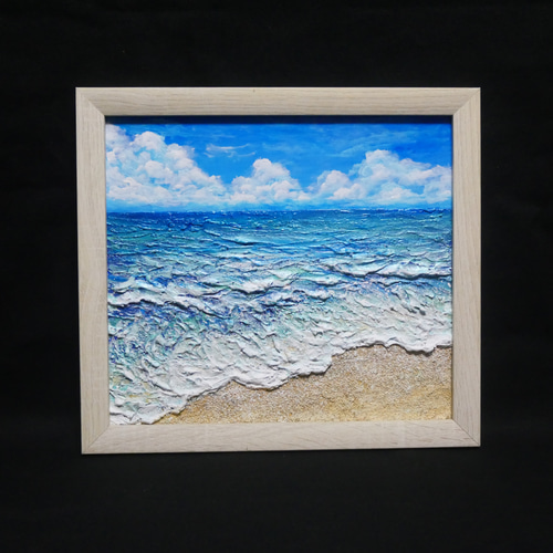 油絵 油彩 油彩画 絵 絵画【夏の海】 | HIROSHI1990