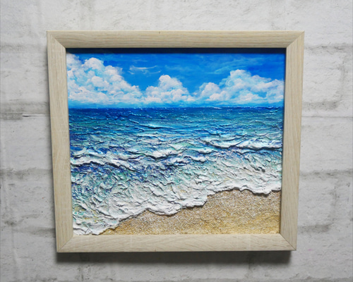 油絵 絵画 【波の砂浜】 油絵 絵画 【波の砂浜】 | HIROSHI1990
