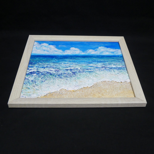 油絵 油彩 油彩画 絵 絵画 ミニ絵画【夕日の海】 油絵 油彩 油彩画 絵 絵画【夕日の海辺】 絵画 HR 通販