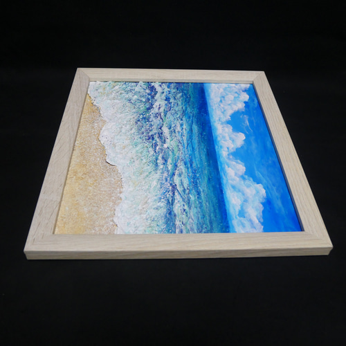 油絵 油彩 油彩画 絵 絵画 【真夏の海】 油絵 油彩 油彩画 絵 絵画 【真夏の海】