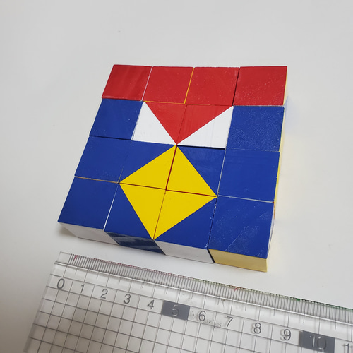 ハンドメイド◇模様作り◇積み木◇知育玩具□ニキ－チン一辺2cm