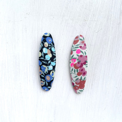 ミナペルホネン生地のヘアゴム/Choucho/ちょうちょ/リネン/刺繍