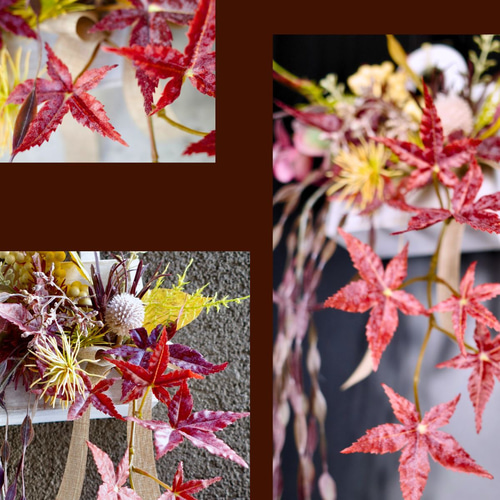 コリキ君様【秋の壁面飾り】まとめ4点『秋の七草・紅葉～お月さま・紅葉のドレス』他 コリキ君様【秋の壁面飾り】まとめ4点『秋の七草・紅葉～お月