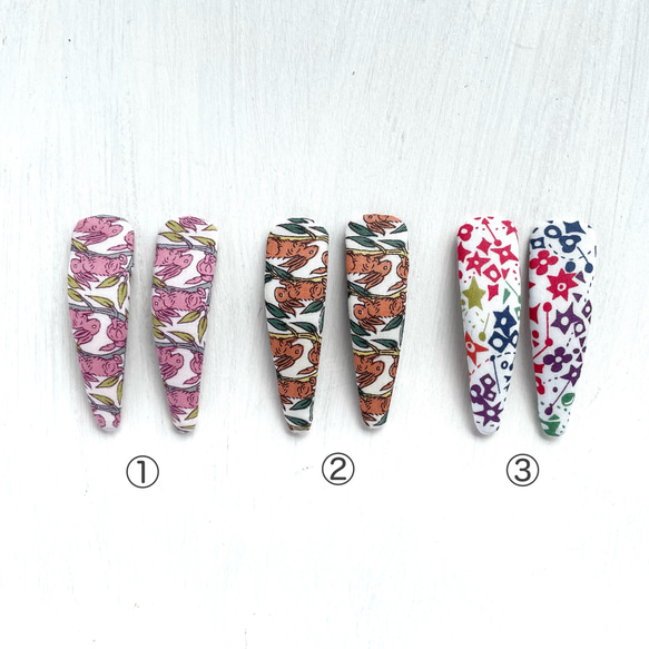 リバティ＊ヘアピン＊Mサイズ＊5cm＊コットンテイル＊うさぎ 2枚目の画像