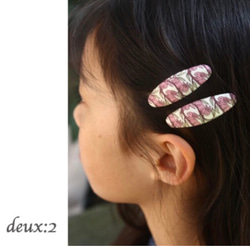 リバティ＊ヘアピン＊Mサイズ＊5cm＊コットンテイル＊うさぎ 3枚目の画像