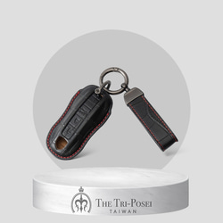 ポルシェ マカン ケイマン スエード車のキーカバー レザーキー