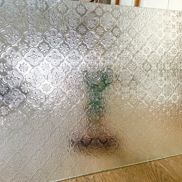 美容室向け ネイルサロン向け パーテーション 目隠し アンティーク調 すりガラス デザインガラス オーダーメイド家具 すりガラス