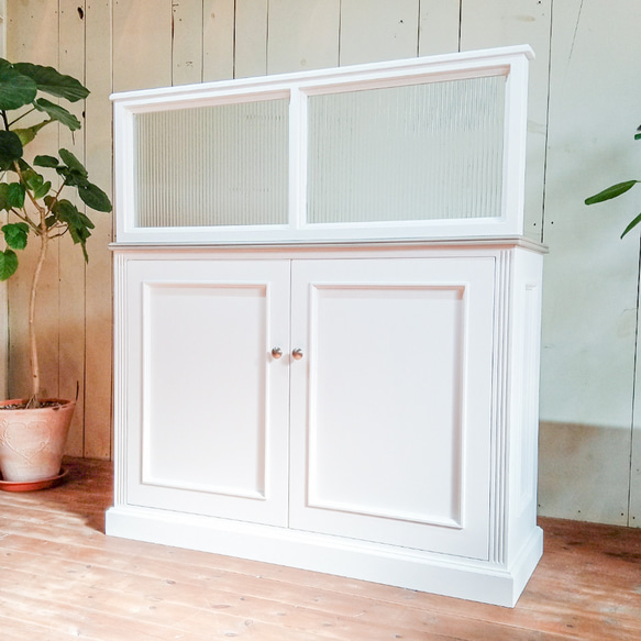 美容室向け ネイルサロン向け パーテーション 目隠し アンティーク調 すりガラス デザインガラス オーダーメイド家具 すりガラス