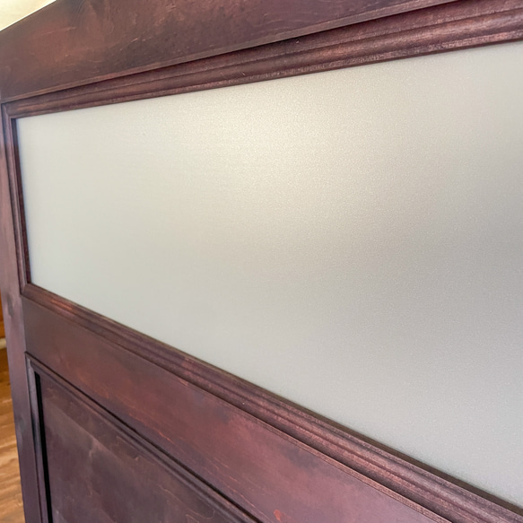 美容室向け ネイルサロン向け パーテーション 目隠し アンティーク調 すりガラス デザインガラス オーダーメイド家具 すりガラス