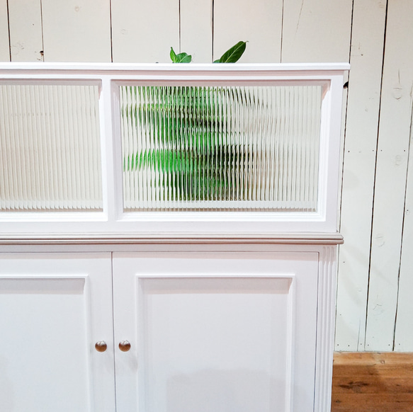 美容室向け ネイルサロン向け パーテーション 目隠し アンティーク調 すりガラス デザインガラス オーダーメイド家具 すりガラス