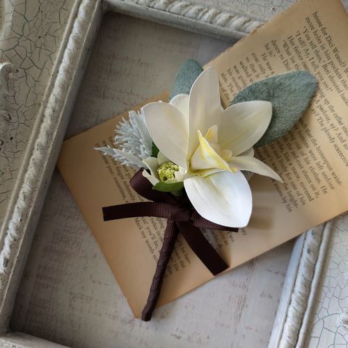 ヘッドピース付き3点セット ブライダルブーケ ウェディングブーケ 和装