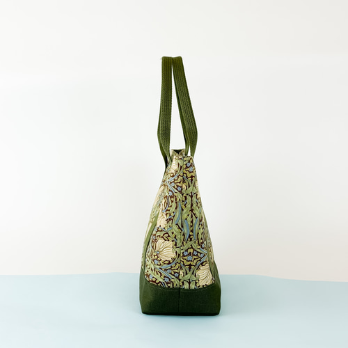 ウィリアム・モリス生地使用「ピンパーネル」 トートバッグ (中