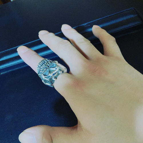 デビルスカルRING♯19.5~20号 指輪・リング しゅう 通販