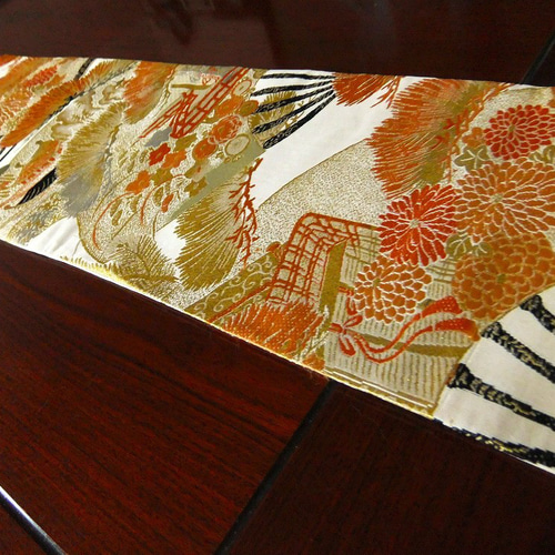 16)2020】91cm・93cm/タッセル飾り付/古典文様/テーブルランナー/和風