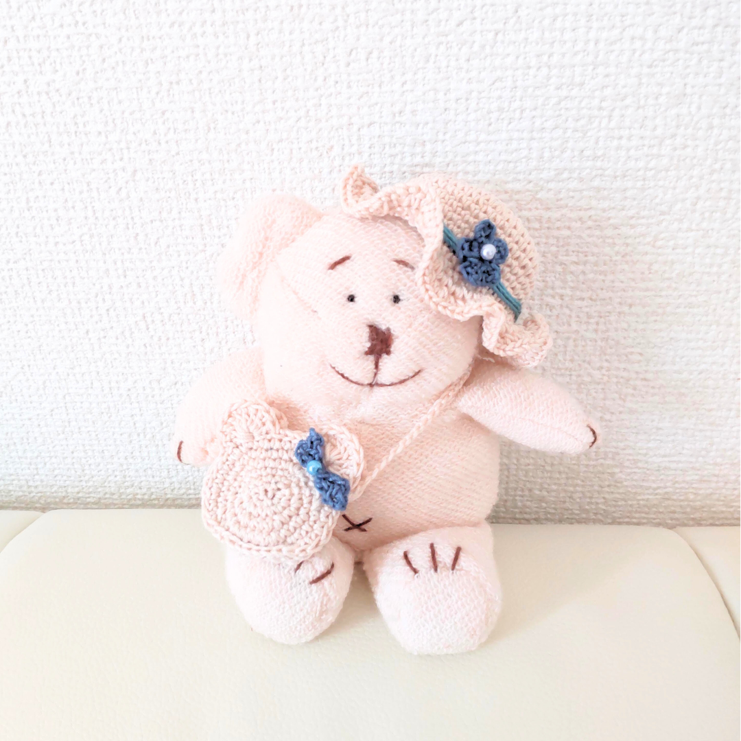 Amazon.co.jp: ちびぬい服 ブルーくま耳帽子のセット くまさん