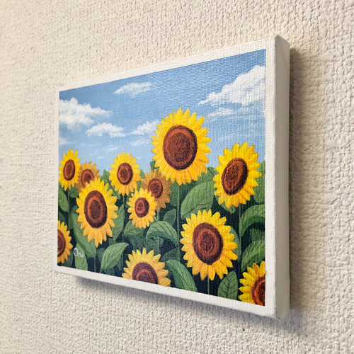 絵画〉「ひまわり青」アクリル画 （原画） | art yoko