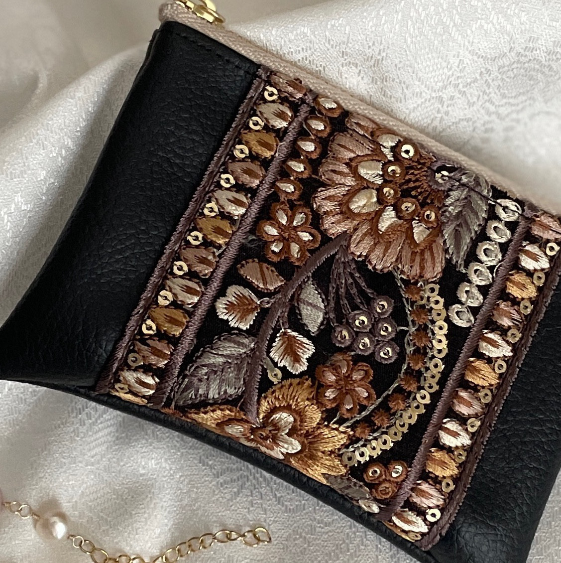 ポーチ インド刺繍リボン×合皮 user_ffb2b6f0 おまとめ
