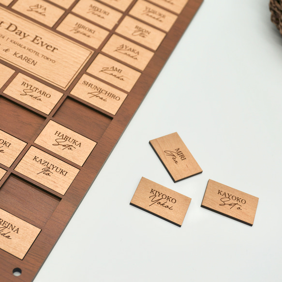 木の結婚証明書　ゲスト参加型 ご案内いたします