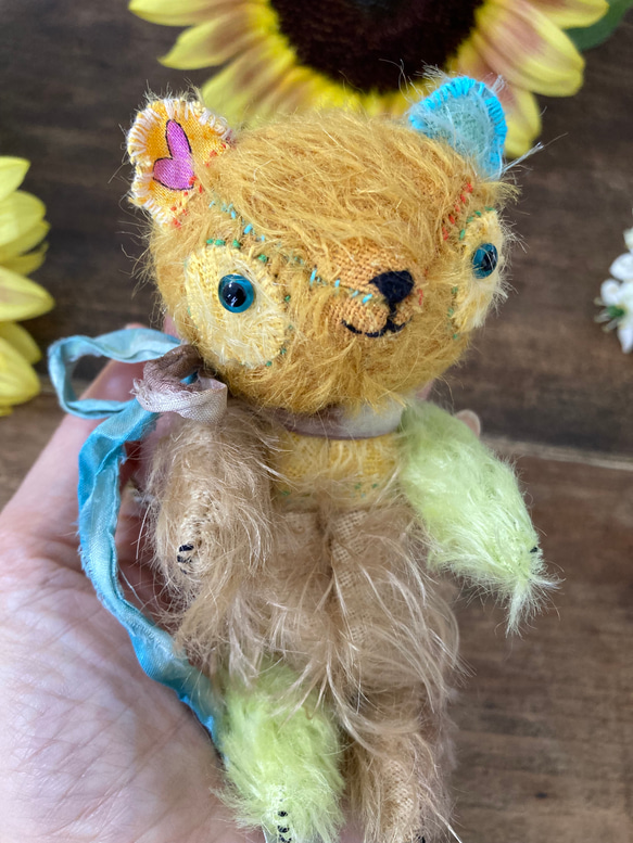 ハンドメイド テディベア ぬいぐるみ パンダ Daisy pond Motoko