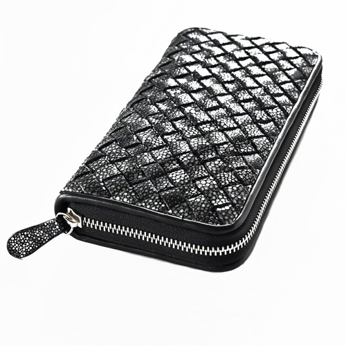 泳ぐ宝石 × イントレチャート スティングレイ 長財布 ラウンド  