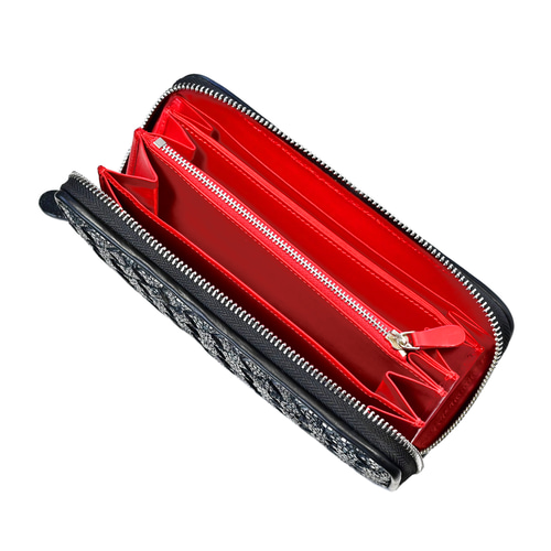 泳ぐ宝石 × イントレチャート スティングレイ 長財布 ラウンド  