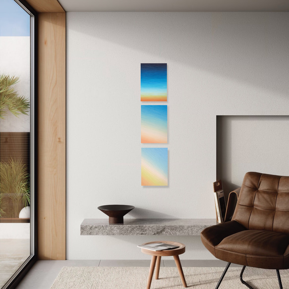 【夕日の流れ】アート - グラデーション ゴールデンアワー（N-#62~64） #62 ーーー 質問 オーダーの相談