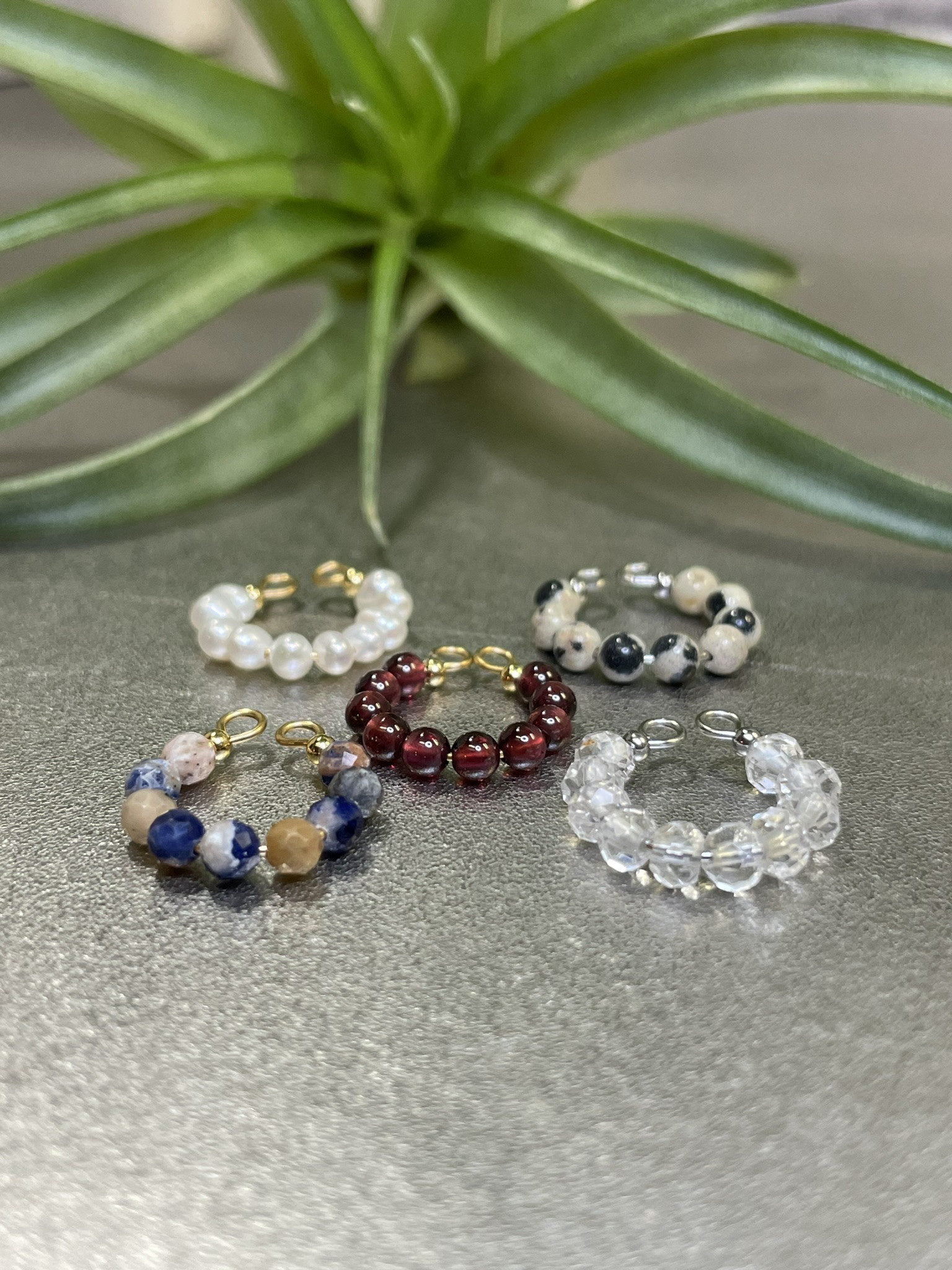 【5個セット！】天然石イヤーカフ（片耳用）