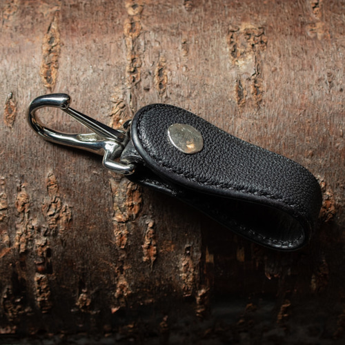yoki 熊革 ベルトループホルダー レザーキーホルダー キーホルダー