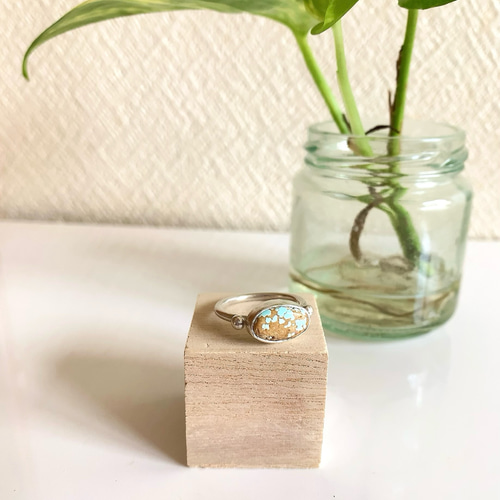 ナンバーエイト　ターコイズリング　シルバー950 ナンバーエイトターコイズリングシルバー950