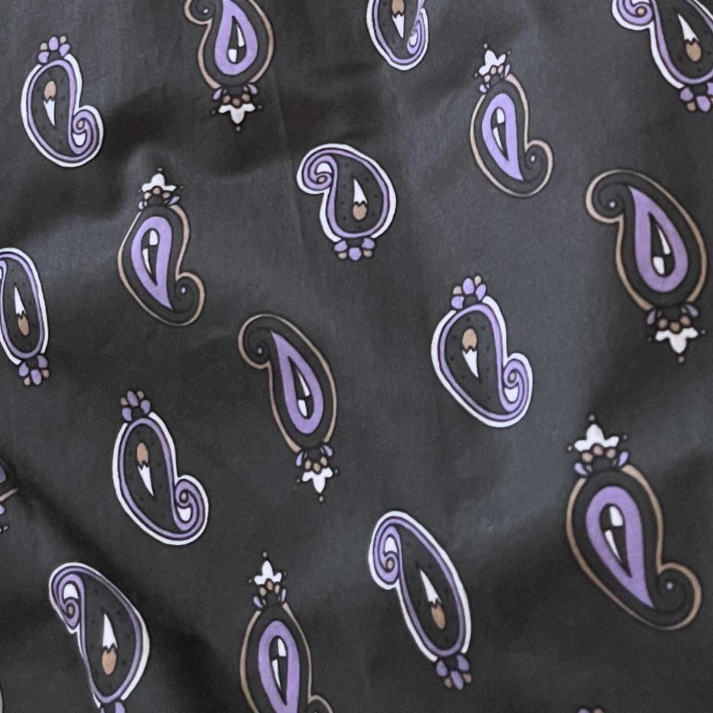 オープンカラーシャツ【CHARCOALペイズリー柄】