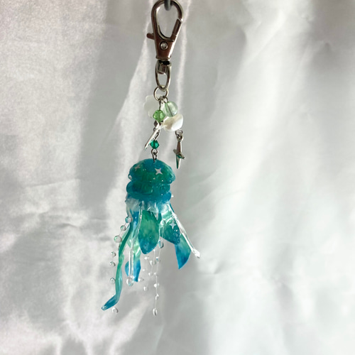 水中のクラゲキーホルダー 深海 碧 携帯ストラップ mone 通販 18136517  