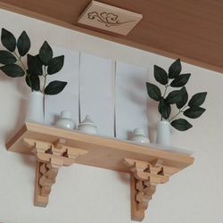 木目を生かしたコの字型家具/シューズラック/ローボード/ハンドメイド