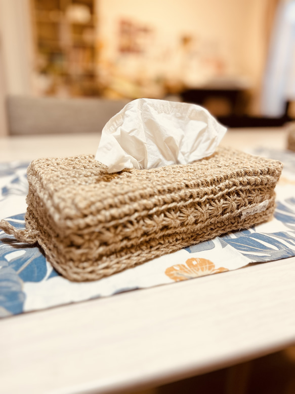 麻紐ティッシュカバー　オーダーページ 麻紐ティッシュカバーオーダーページ