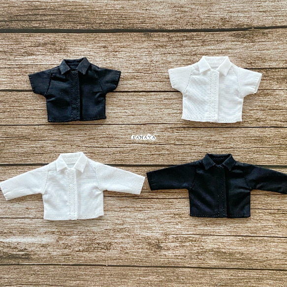 JANAYA オビツ11 ob11服 シャツ 黒色／白色 長袖/半袖 翌日発送 その他