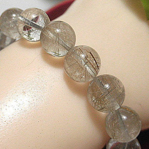 ⭐︎【天然】タイチンルチルクオーツ ブレスレット 10.1mm