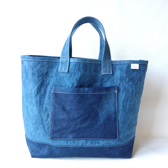 藍染め」「シンプルトートバッグ」 トートバッグ Craft 707 通販