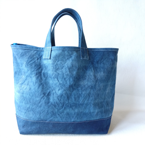 藍染め」「シンプルトートバッグ」 トートバッグ Craft 707 通販