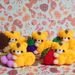 m*u様 riboさま　羊毛マスコット　アーティストベア　作家　りす　リス　ボン リス ぬいぐるみ 動物 キュート販売 CUTE 日本リス SS 12cm