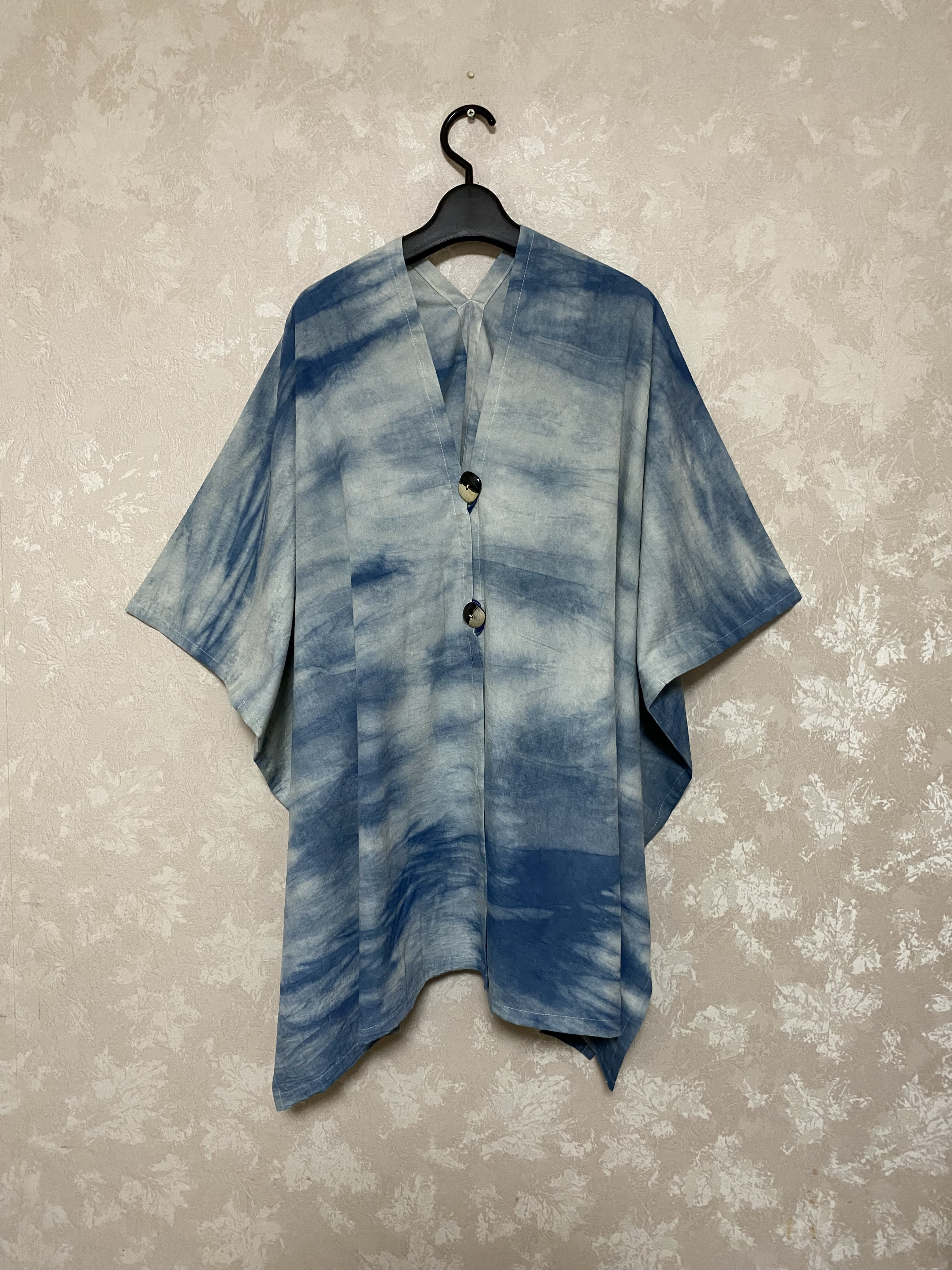 159藍染めのジャケット(絞り染め)
