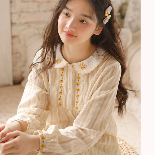 Song 冬用パジャマセット ソフトベルベット カジュアル ゆったり