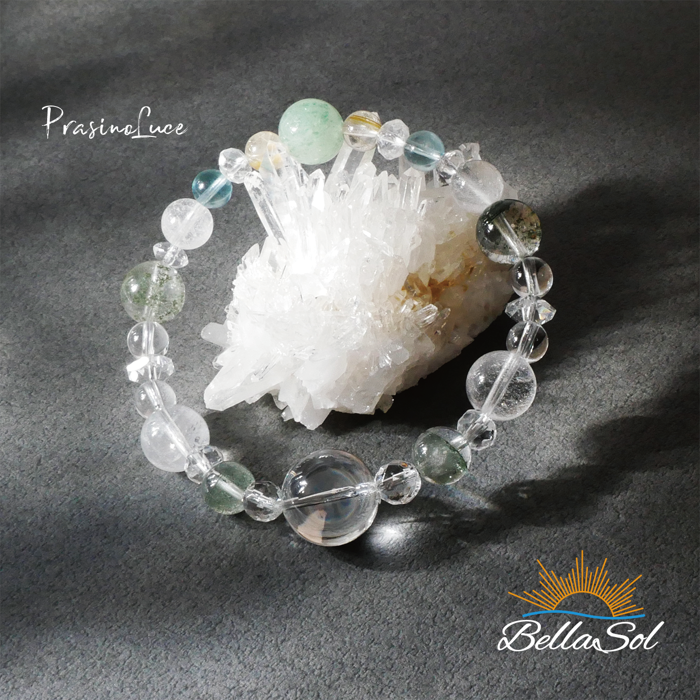 内面の成長を強力に支えてくれるブレスレット。水晶玉を身に着ける「PrasinoLuce」（プラシノルーチェ）14mm水晶