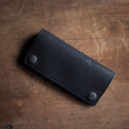 YOKI 熊革 トラッカーウォレット ブラック 熊革 トラッカーウォレット 長財布 yoki 通販 18137734｜Creema