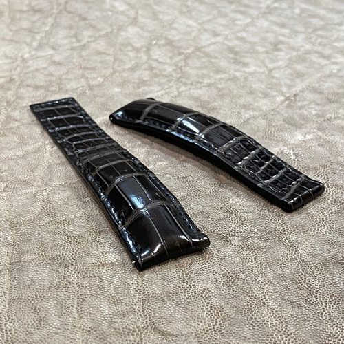 【未使用】TAG Heuer タグホイヤー 純正クロコベルトと純正バックルセット ヒルシュ スピード タグホイヤー純正Dバックル対応 カーフ 時計ベルト