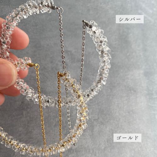 accessories mauゴールドバングル 送料無料】バングル ゴールド ブレスレット クリア 透明 上品
